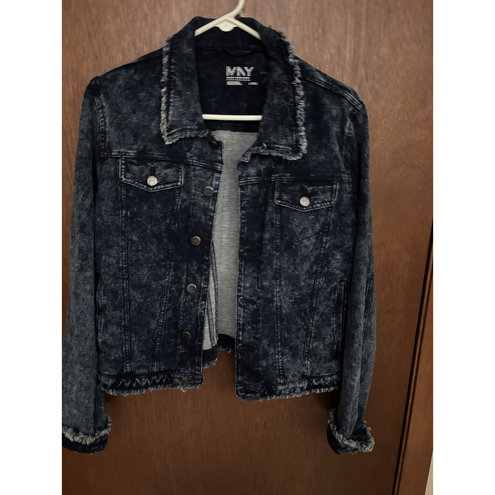 Andrew Marc Frayed Denim Jacket #24
